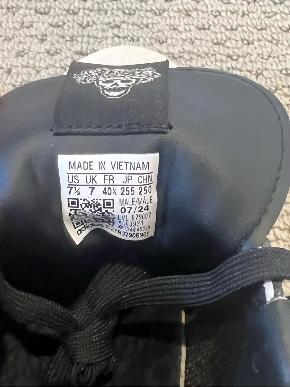 Adidas White & Black Samba Día De Los Muertos Sneakers